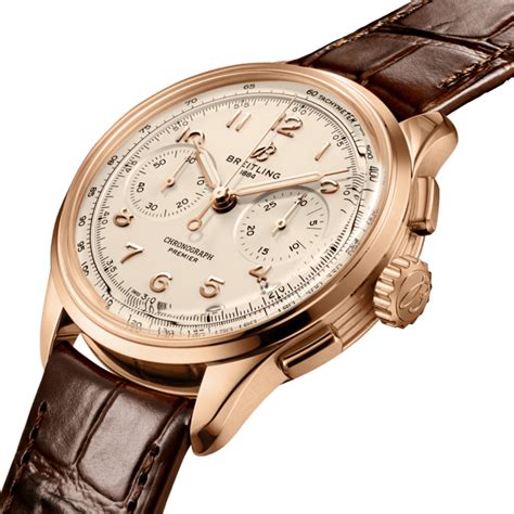 premier automatic 40 breitling red gold|Premier Automatic 40 18k red gold .